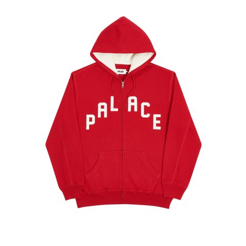Palace ALAS ZIP HOOD RED - Colorway