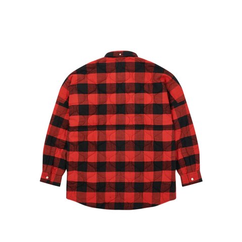 Palace QUILT MIT PLAID SHIRT RED - Colorway