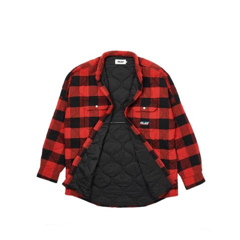 Palace QUILT MIT PLAID SHIRT RED