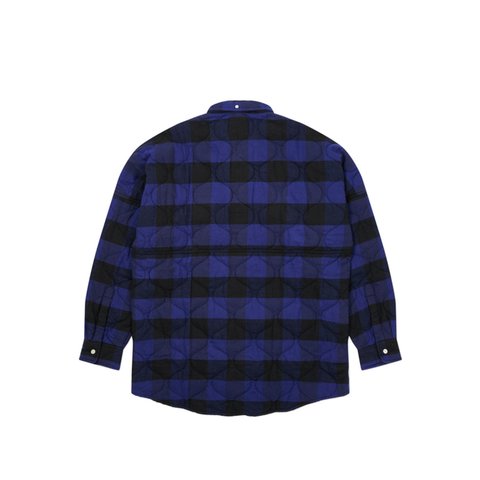 Palace QUILT MIT PLAID SHIRT BLUE - Colorway