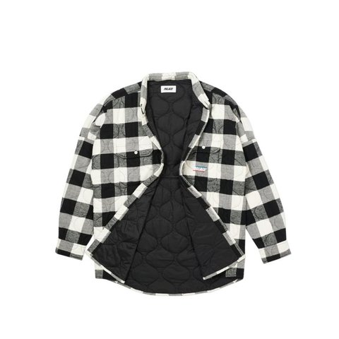 Palace QUILT MIT PLAID SHIRT WHITE