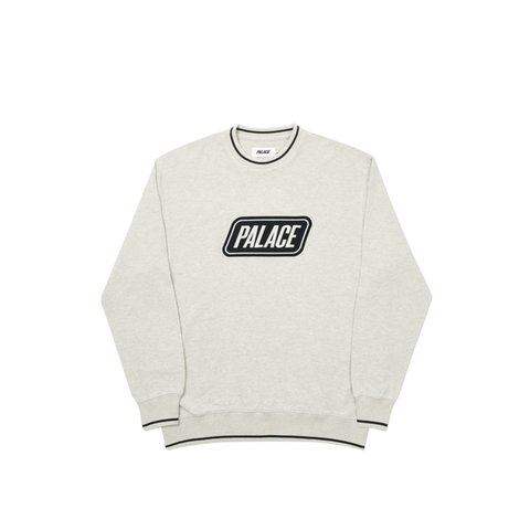 Palace DAS PALACE WAFFLE CREW GREY MARL - Colorway