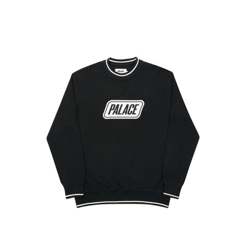 Palace DAS PALACE WAFFLE CREW BLACK - Colorway