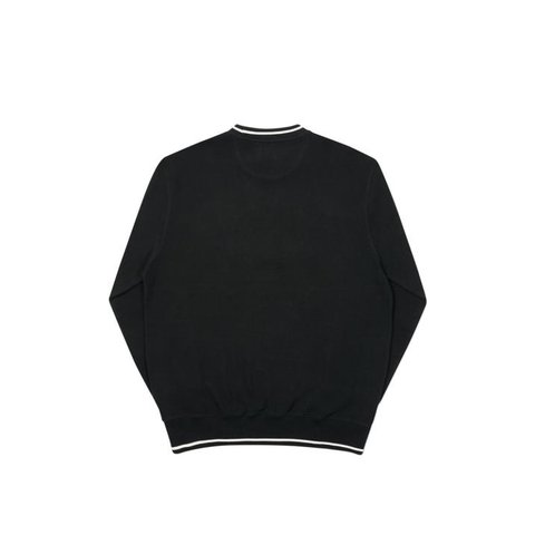 Palace DAS PALACE WAFFLE CREW BLACK