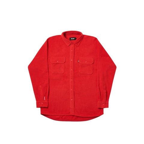 Palace POLARTEC LAZER SHIRT RED - Colorway