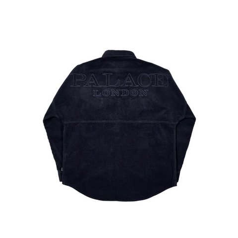 Palace WASHED DROP SHOULDER CORD SHIRT NAVY