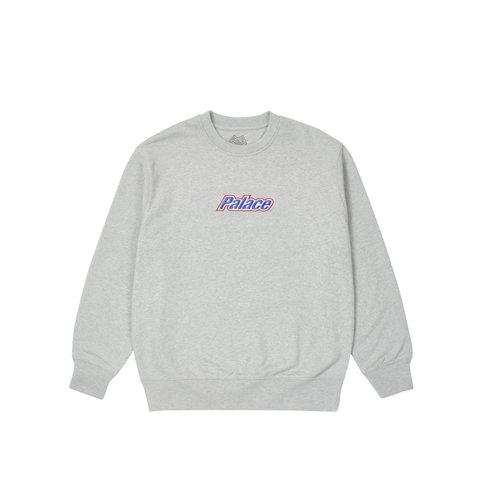 Palace CURRENT CREW LIGHT GREY MARL - Colorway