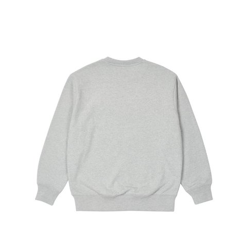 Palace CURRENT CREW LIGHT GREY MARL