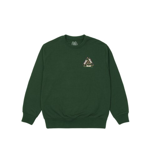 Palace BASICALLY A TRI-FERG CREW GREEN - Colorway