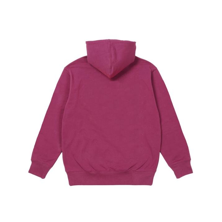 DROP SHOULDER DENIM APPLIQUE HOOD PINK