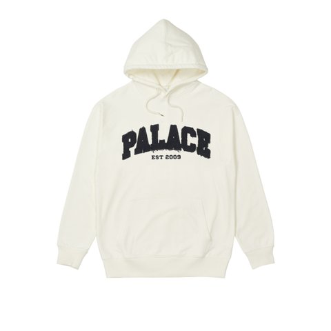 Palace DROP SHOULDER DENIM APPLIQUE HOOD WHITE - Colorway