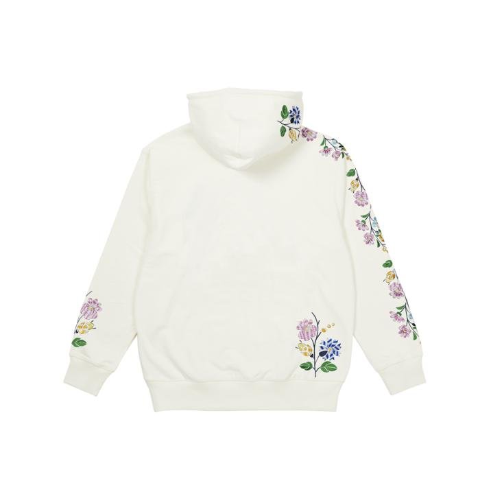 FLOWER STITCH HOOD WHITE