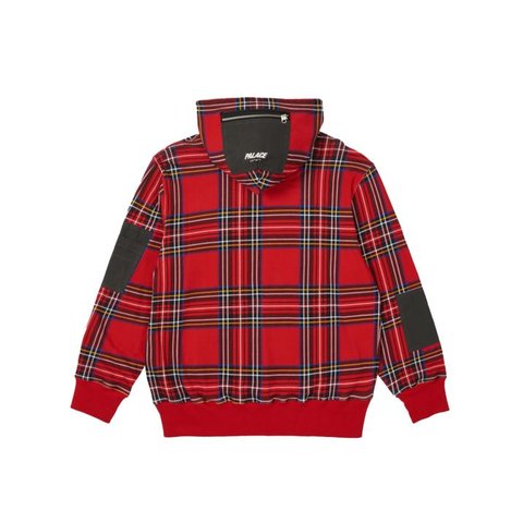 Palace FLIGHT POCKET HOOD RED TARTAN