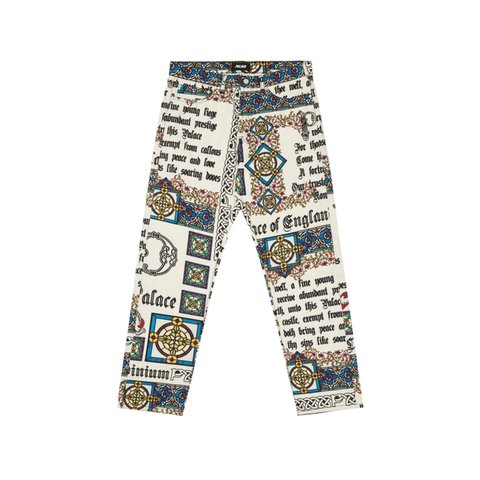 Palace MEDIEVAL TROUSER WHITE - Colorway