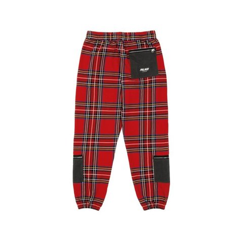 Palace FLIGHT POCKET JOGGERS RED TARTAN