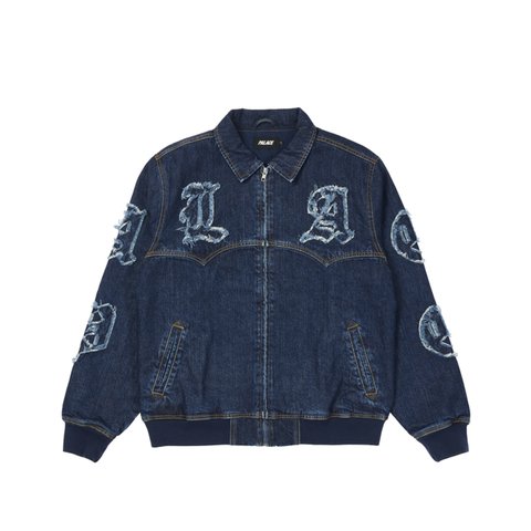 Palace LIQUE DENIM JACKET MID STONE WASH - Colorway