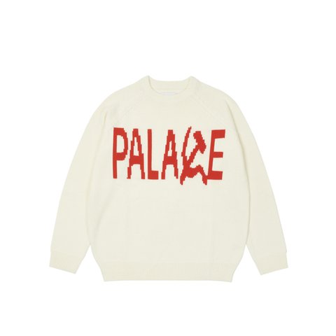 Palace SOLIDARITY KNIT CREAM - Colorway