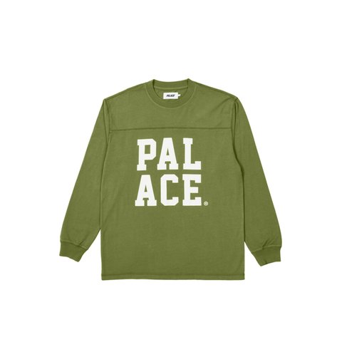 Palace PAL ACE PANEL LONGSLEEVE OLIVE - Colorway