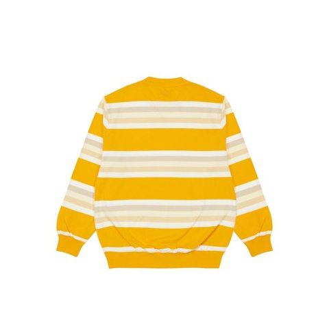 Palace RAINBOW STRIPE LONGSLEEVE YELLOW