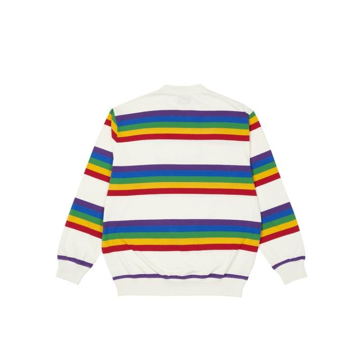 RAINBOW STRIPE LONGSLEEVE WHITE