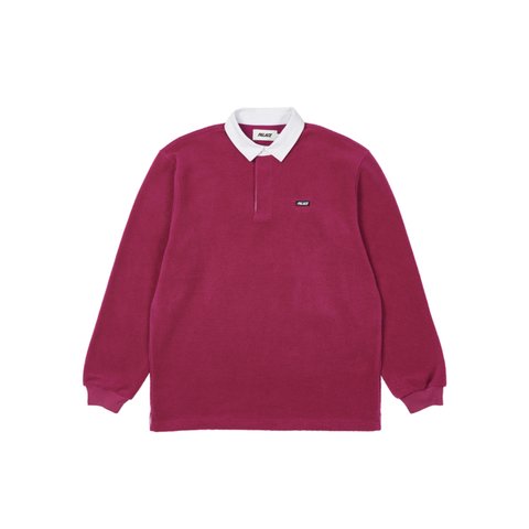 Palace FLEECE RUGBY CRIMSON PINK - Colorway
