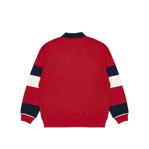 Palace CLASSIC STRIPE DROP SHOULDER POLO RED / NAVY / WHITE