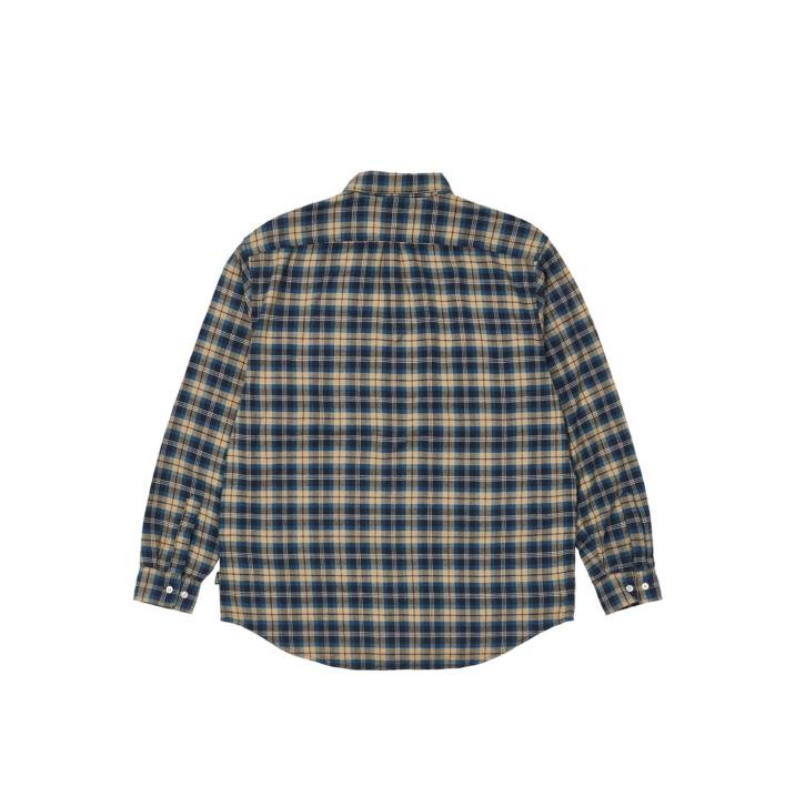 CARGO POCKET FLANNEL SHIRT BLUE