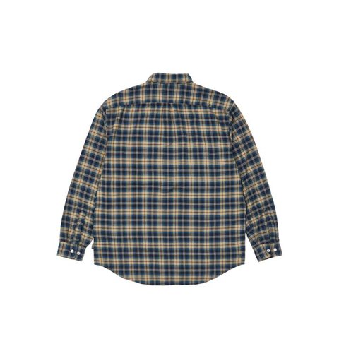 Palace CARGO POCKET FLANNEL SHIRT BLUE