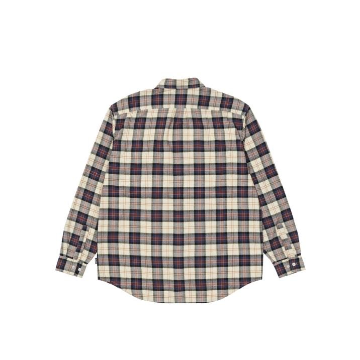 CARGO POCKET FLANNEL SHIRT CREAM