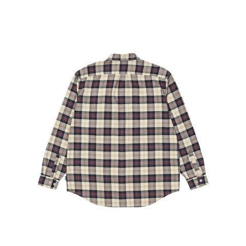 Palace CARGO POCKET FLANNEL SHIRT CREAM
