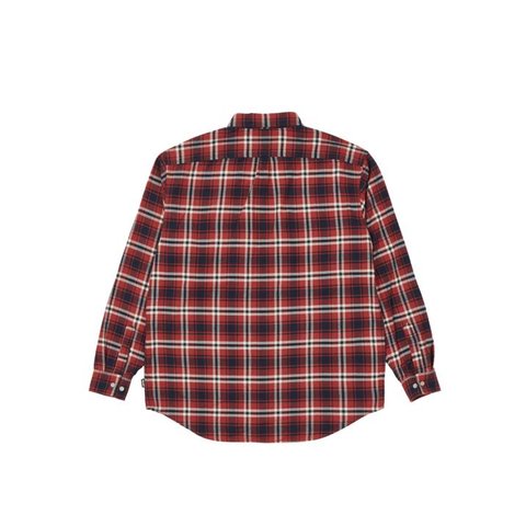Palace CARGO POCKET FLANNEL SHIRT RED