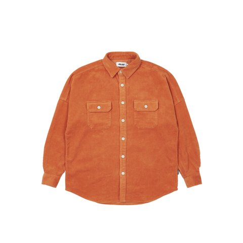 Palace WASHED DROP SHOULDER CORD SHIRT BRANDY - Colorway