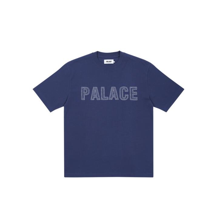 CONTRAST STITCH T-SHIRT NAVY