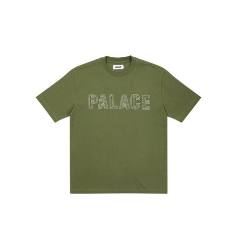 Palace CONTRAST STITCH T-SHIRT OLIVE