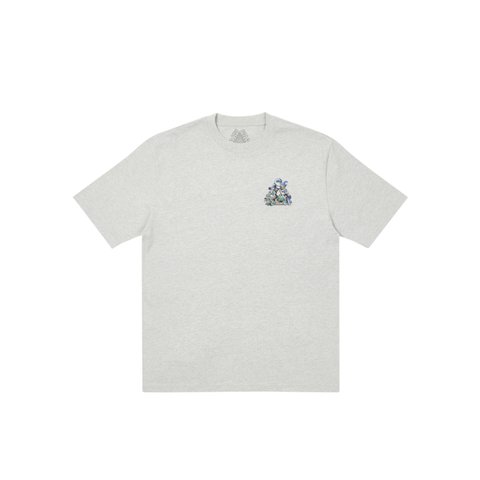 Palace BUBBLING T-SHIRT GREY MARL - Colorway