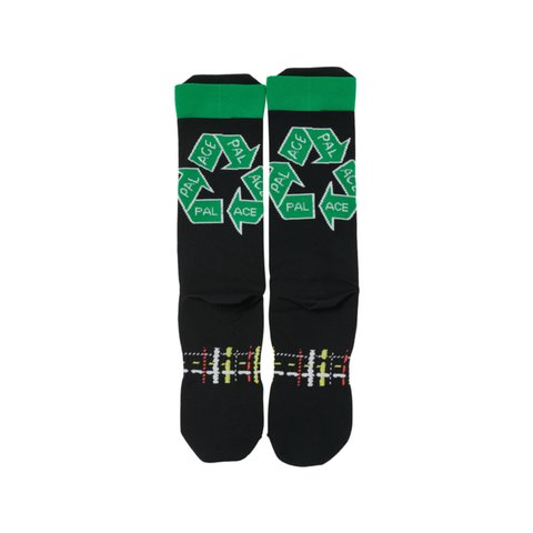 Palace ADIDAS PALACE RUNNING SOCKS BLACK - Colorway