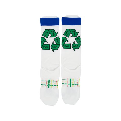 Palace ADIDAS PALACE RUNNING SOCKS WHITE - Colorway