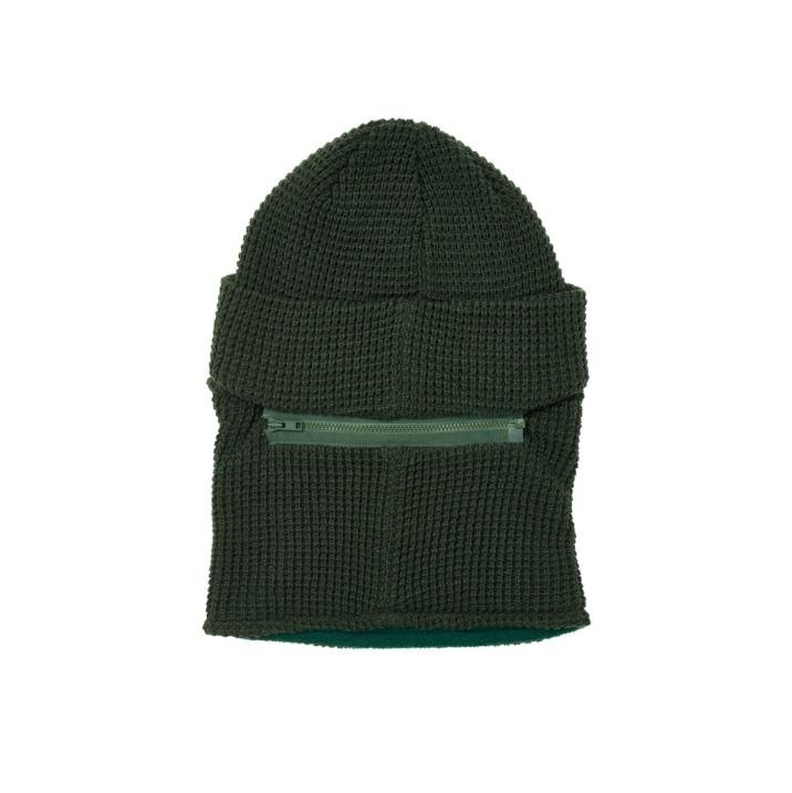 ZIP OFF FACEMASK BEANIE OLIVE