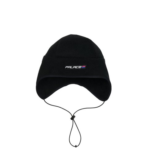 Palace POLAR FLEECE FLAP HAT BLACK - Colorway