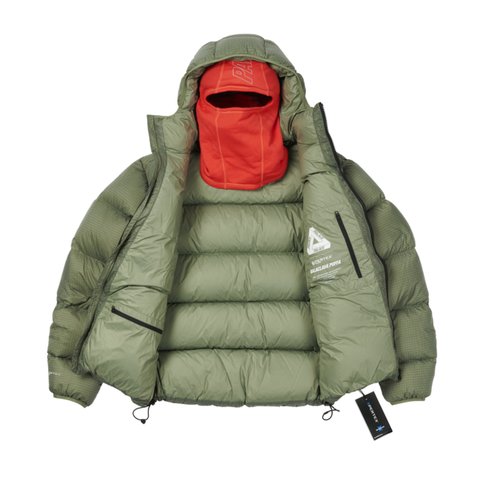 Palace PERTEX BALACLAVA PUFFA OLIVE - Colorway