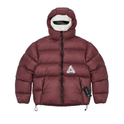 Palace PERTEX BALACLAVA PUFFA BURGUNDY - Colorway