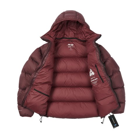 Palace PERTEX BALACLAVA PUFFA BURGUNDY - Colorway