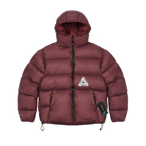 Palace PERTEX BALACLAVA PUFFA BURGUNDY - Colorway