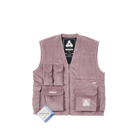 Palace GORE-TEX INFINIUM CORDUROY VEST PINK - Colorway