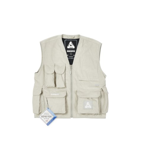Palace GORE-TEX INFINIUM CORDUROY VEST STONE - Colorway