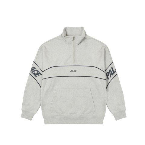 Palace PIPE DROP SHOULDER FUNNEL GREY MARL - Colorway