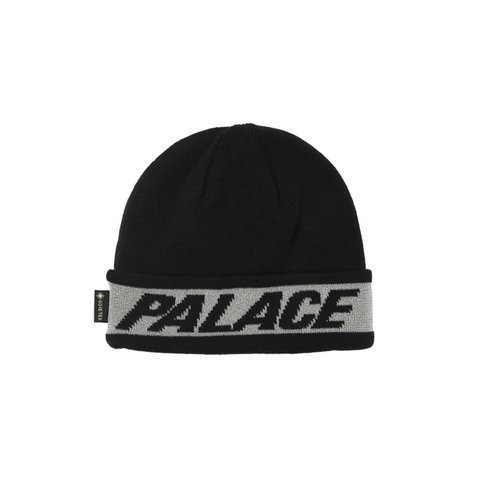 Palace REFLECTIVE JACQUARD GORE-TEX BEANIE BLACK - Colorway