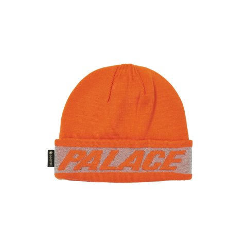 Palace REFLECTIVE JACQUARD GORE-TEX BEANIE ORANGE - Colorway