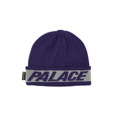Palace REFLECTIVE JACQUARD GORE-TEX BEANIE PURPLE - Colorway
