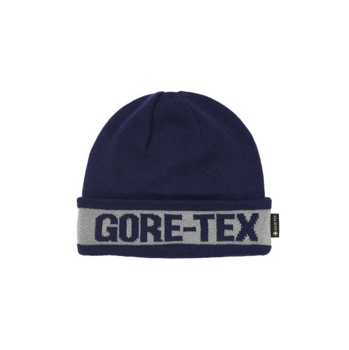 REFLECTIVE JACQUARD GORE-TEX BEANIE NAVY